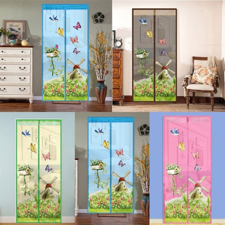 魔術窗簾磁性扣蚊蟲紗網，適用臥室廚房，90x210cm，100x210cm
