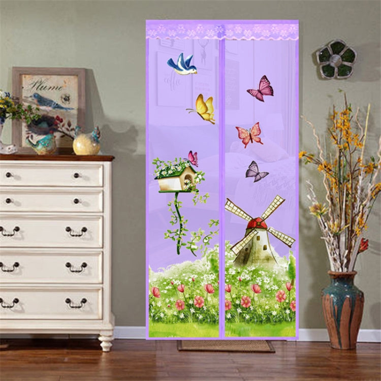 魔術窗簾磁性扣蚊蟲紗網，適用臥室廚房，90x210cm，100x210cm