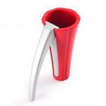 鋅合金漏斗形堅果開殼器核桃開啟器夾鉗鉗子廚房工具小配件，漏斗形紅色，漏斗形黑色