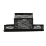 桌面收納架金屬網狀筆筒收納盒 家用收納整理，尺寸：15.5x10.2x10cm，桌面收納架