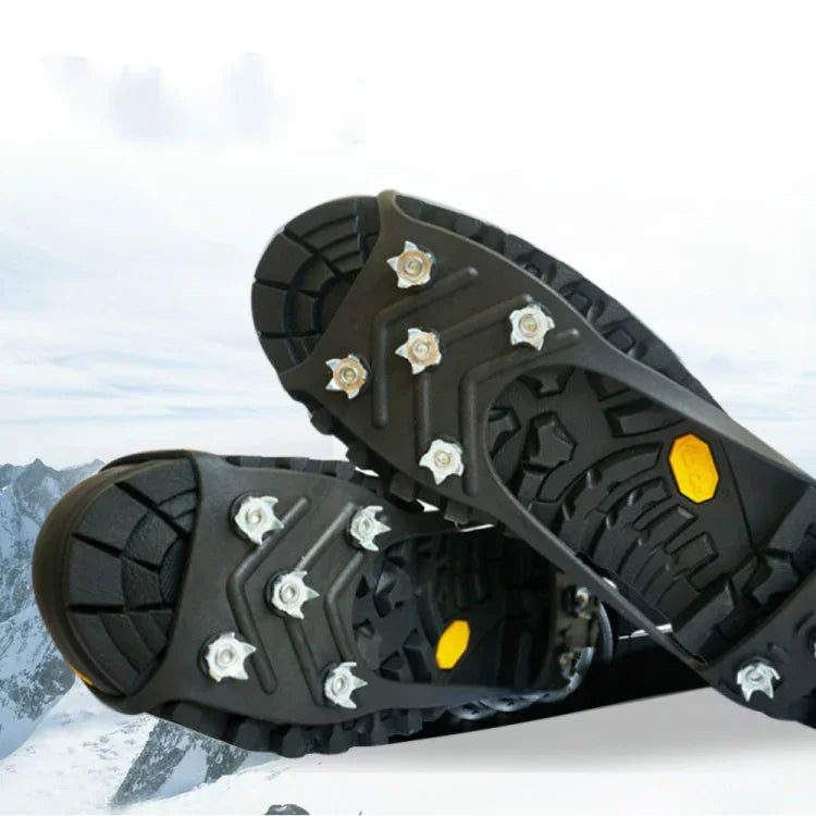 8齒冰爪戶外防滑鞋套 適用冰雪地面，M（35-40碼），L（41-45碼）