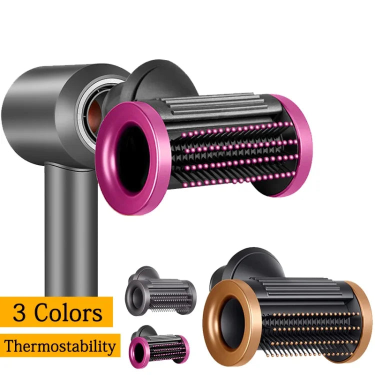 適用於 Dyson 吹風機噴嘴順滑飛散附件，順滑玫瑰紅
