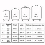 旅行行李套箱防塵防刮保護彈性套，S 尺寸 19 至 21 吋，M 尺寸 22 至 24 吋，L 尺寸 26 至 28 吋，XL 尺寸 29 至 32 吋