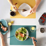 北歐風食品級矽膠墊餐具環保隔熱墊餐墊，綠色，橙色，米色，天藍色，深灰色