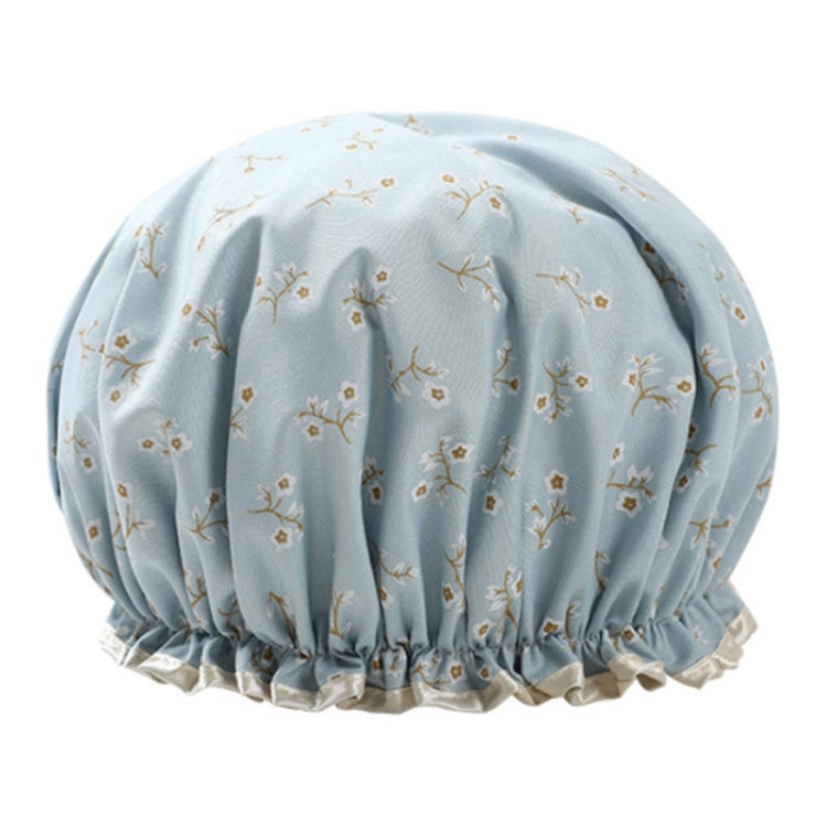 加厚防水浴帽雙層淋浴護髮帽女性用品，尺寸：28cm
