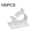 100 個可調式自黏線材固定整理器，Y-0810，Y-1013，Y-1316，Y-1720，Y-2225