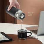 500ml 304 Stainless Steel Thermos Cup Portable Business Tea Cup,Spec:, Gift Box Set