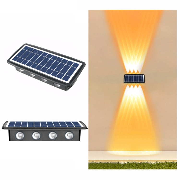 Solar Wall Lamp Outdoor Waterproof Up And Down Double-headed Spotlights, 4LED, 8LED, 6LED