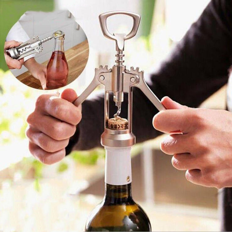 2件套多功能鋅合金紅酒開瓶器廚房用品小工具，鋅合金開瓶器