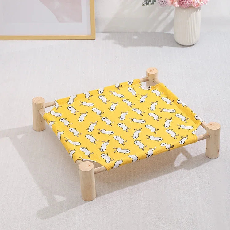 47x52cm 四季通用可拆洗寵物床 寵物窩，小黃鴨、小彩色三角、小木灰底、小白貓頭、小木羊駝、小藍貓頭、小粉色方塊