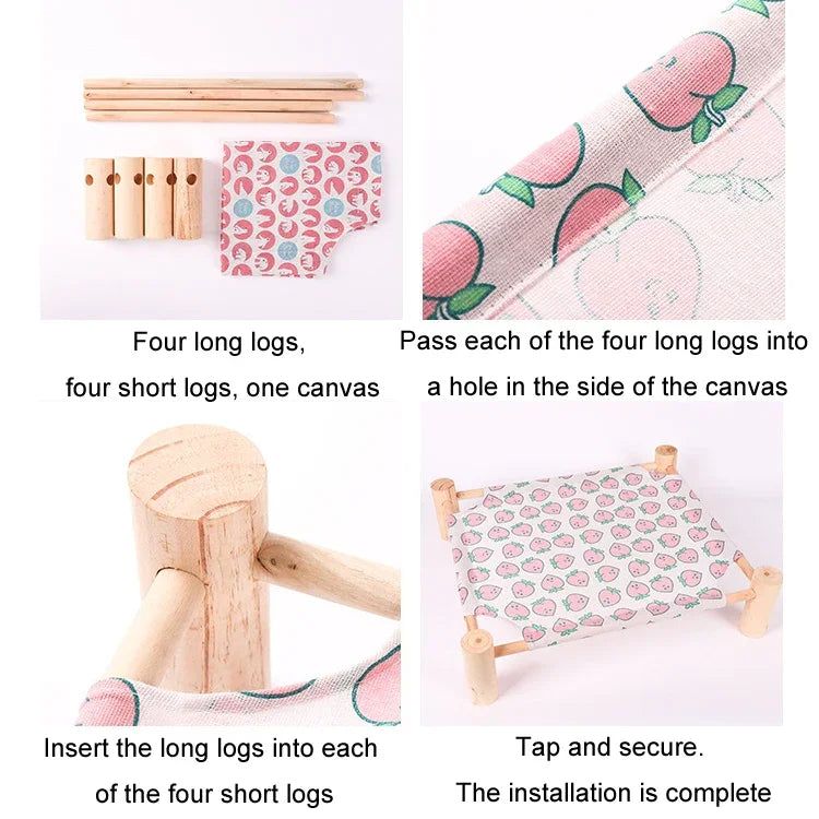 47x52cm 四季通用可拆洗寵物床 寵物窩，小黃鴨、小彩色三角、小木灰底、小白貓頭、小木羊駝、小藍貓頭、小粉色方塊