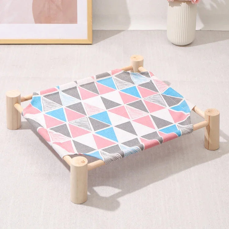 47x52cm 四季通用可拆洗寵物床 寵物窩，小黃鴨、小彩色三角、小木灰底、小白貓頭、小木羊駝、小藍貓頭、小粉色方塊
