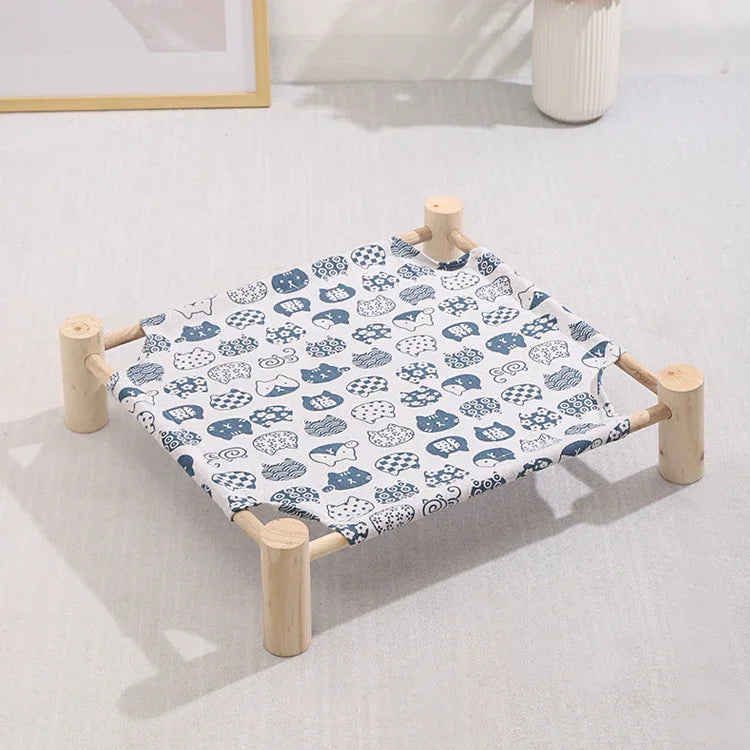 47x52cm 四季通用可拆洗寵物床 寵物窩，小黃鴨、小彩色三角、小木灰底、小白貓頭、小木羊駝、小藍貓頭、小粉色方塊