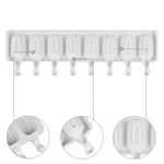 8格均勻矽膠冰淇淋模具 創意手工製冰模具，8格均勻冰淇淋模具