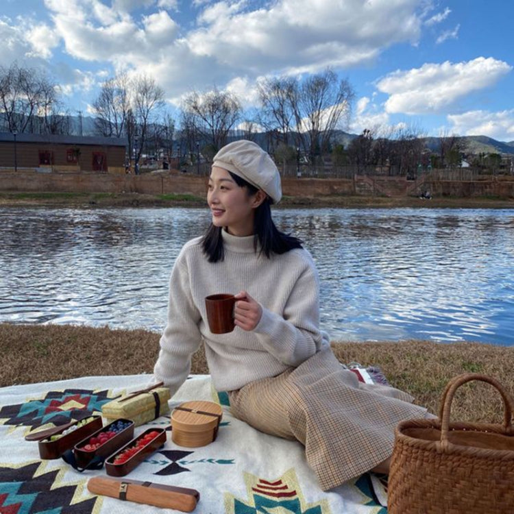木質環保餐具便攜午餐盒便當盒，單層，雙層