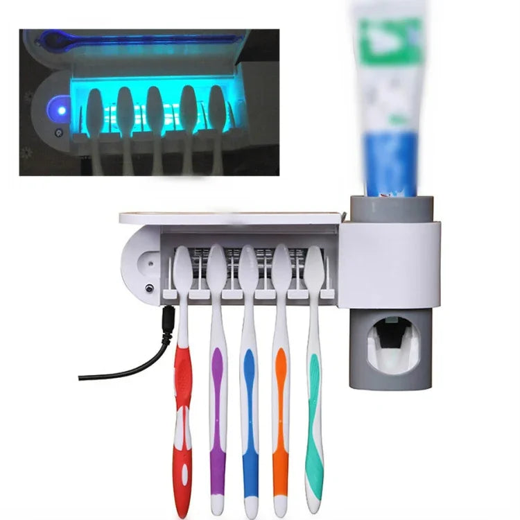 免打孔馬桶壁掛紫外線電動消毒牙刷架，美式插頭，英式插頭，歐式插頭，USB充電