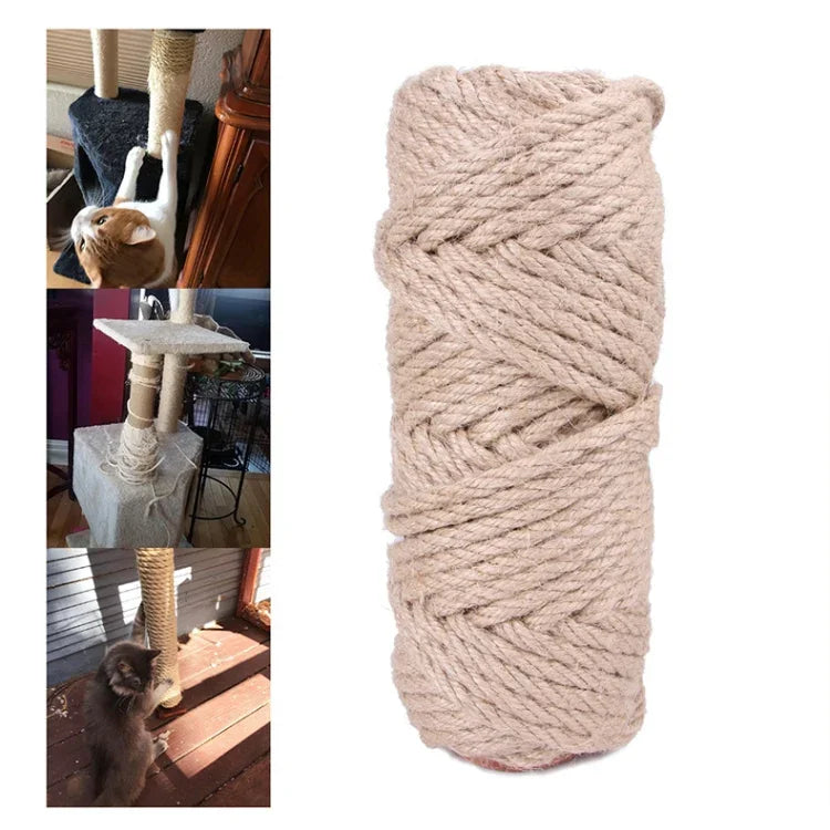 寵物麻繩貓抓板劍繩配件保護貓抓玩具抓握材料, 3件裝10m, 30m, 50m, 10m