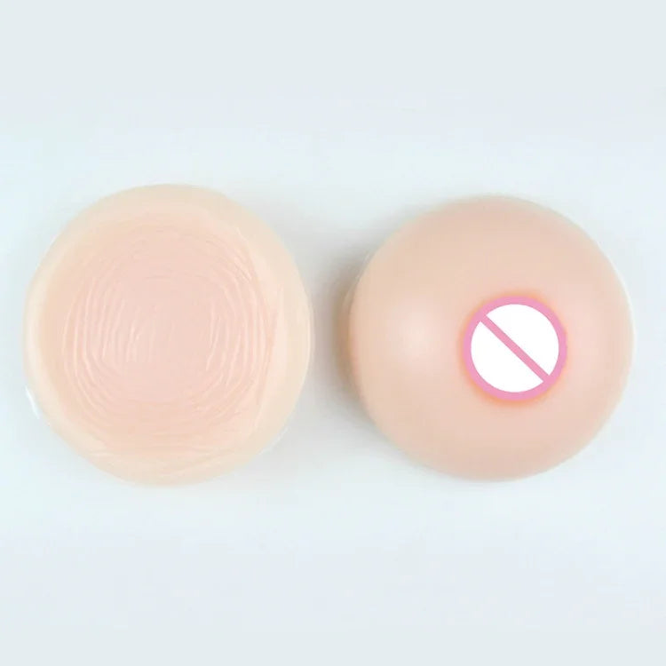 Round Men Pseudo-girl Silicone Fake Breasts Cross-dressing Breast Implants, 500g, 600g, 800g, 1000g