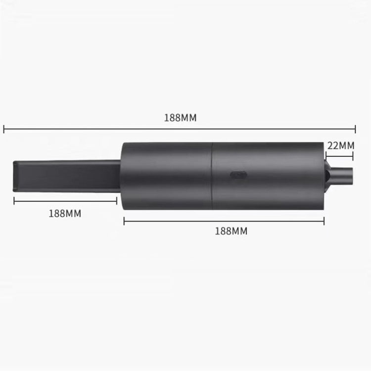 創意迷你手持便攜式吸塵器USB充電大功率家用吸塵器，太空灰，純白