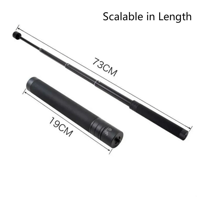 手持三軸雲台穩定器 GoPro 自拍桿 延長長度：19cm-73cm，長度：19cm-73cm