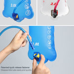 Rhinowalk 自行車水袋 2L/3L 全開口 戶外飲水袋 飲水裝備，RK18101 藍色 2L，RK18101 紅色 2L，RK18103 藍色 3L