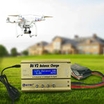 HTRC B6 V2 模型飛機充電器 智慧平衡充電器，美國插頭，歐洲插頭，英國插頭，澳洲插頭