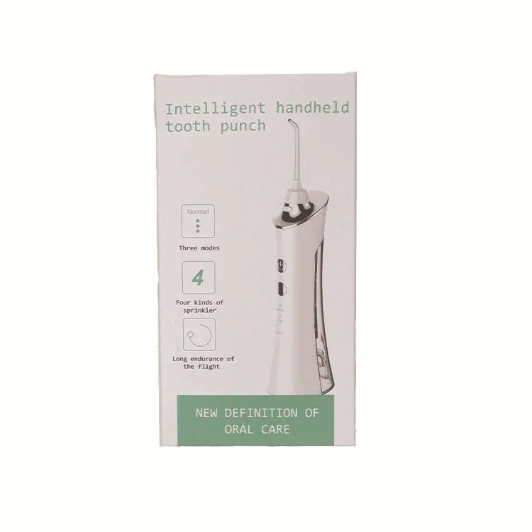電動牙齒穿孔牙結石清除器水牙線家用便攜口腔清潔機，白色，粉色，藍色