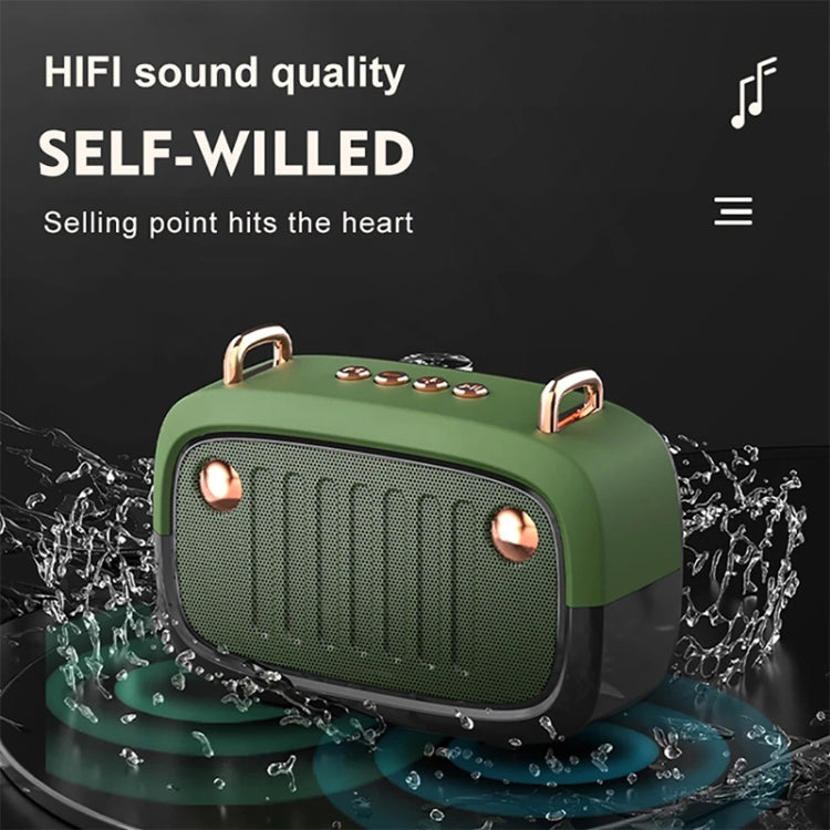 BS32D 無線藍牙喇叭卡通重低音戶外卡片便攜迷你喇叭，藍色，黑色，銀灰色，橙色，綠色