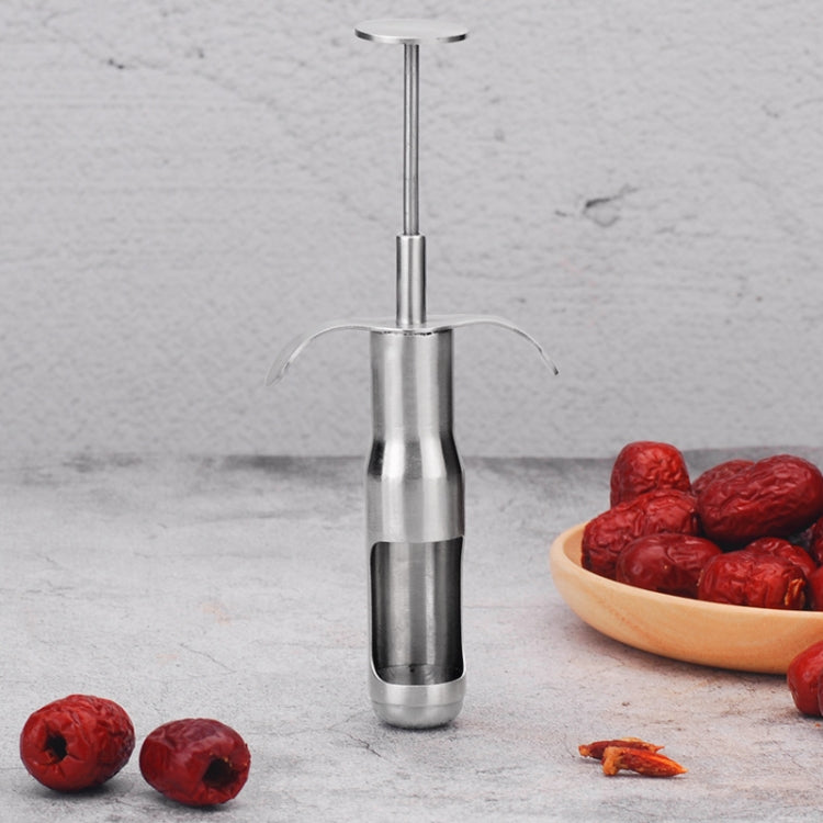 不鏽鋼紅棗去核器櫻桃去核器，小號，大號