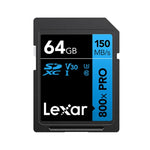 Lexar SD-800X Pro 高速 SD 卡 單眼相機記憶卡，32GB，64GB