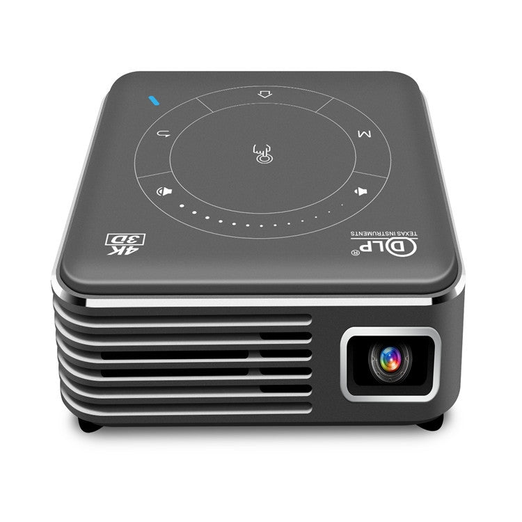 P11 854x480 DLP 迷你智能投影機，帶紅外遙控，Android 9.0，2GB+16GB，支持 2.4G/5G WiFi，藍牙，TF 卡