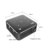 P11 854x480 DLP 迷你智能投影機，帶紅外遙控，Android 9.0，2GB+16GB，支持 2.4G/5G WiFi，藍牙，TF 卡