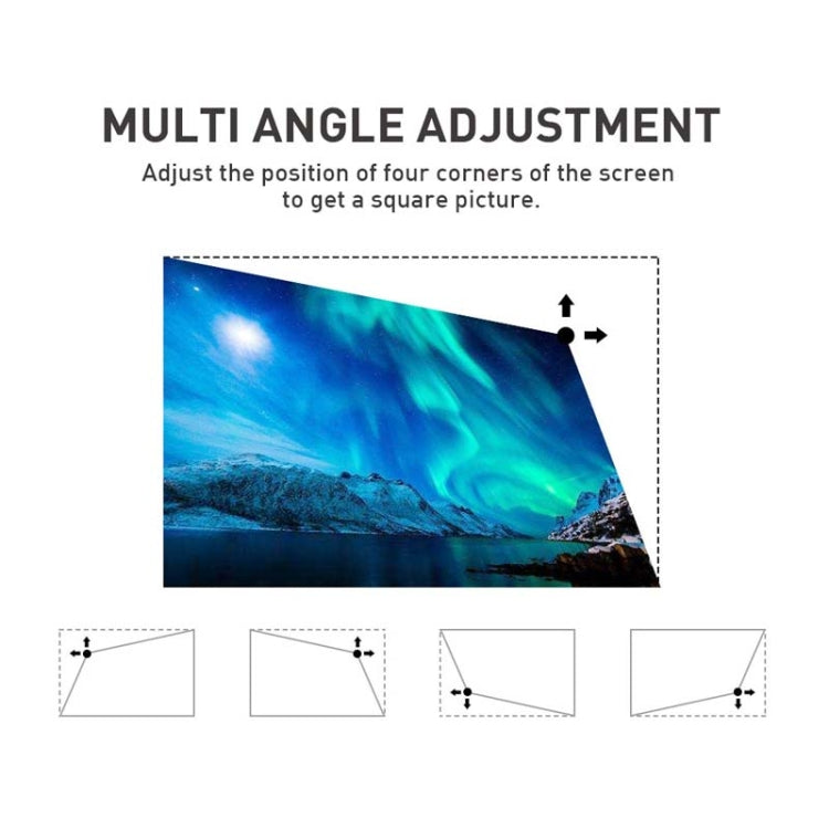 P11 854x480 DLP 迷你智能投影機，帶紅外遙控，Android 9.0，2GB+16GB，支持 2.4G/5G WiFi，藍牙，TF 卡