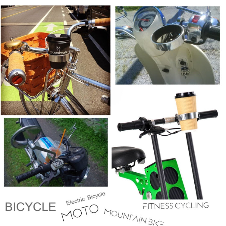 自行車咖啡杯架奶茶杯架鋁合金瓶架，黃色、紅色、藍色、黑色、銀色