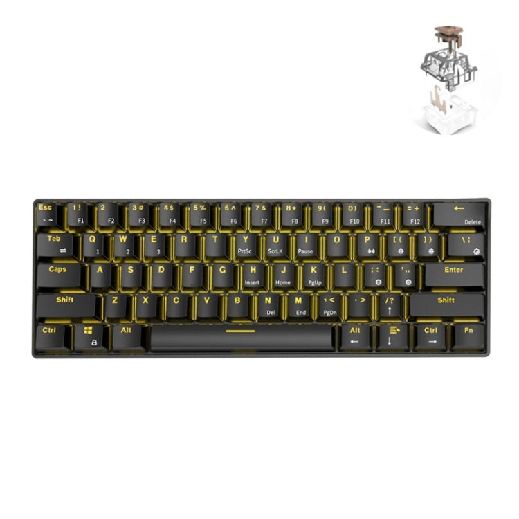 RK61 61鍵藍牙/無線雙模平板手機遊戲機械鍵盤，線長1.5米，茶軸、綠軸、紅軸
