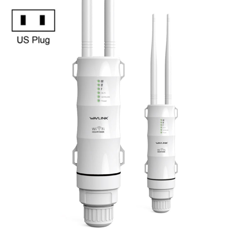 WAVLINK AC600 AP 2.4G/5G雙頻戶外高功率中繼器，歐規插頭，美規插頭，英規插頭