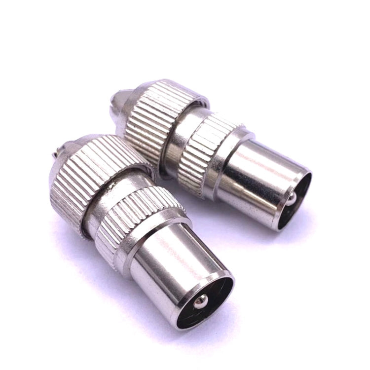 50個金屬天線電視插頭 視頻射頻電纜插頭 RF 公頭