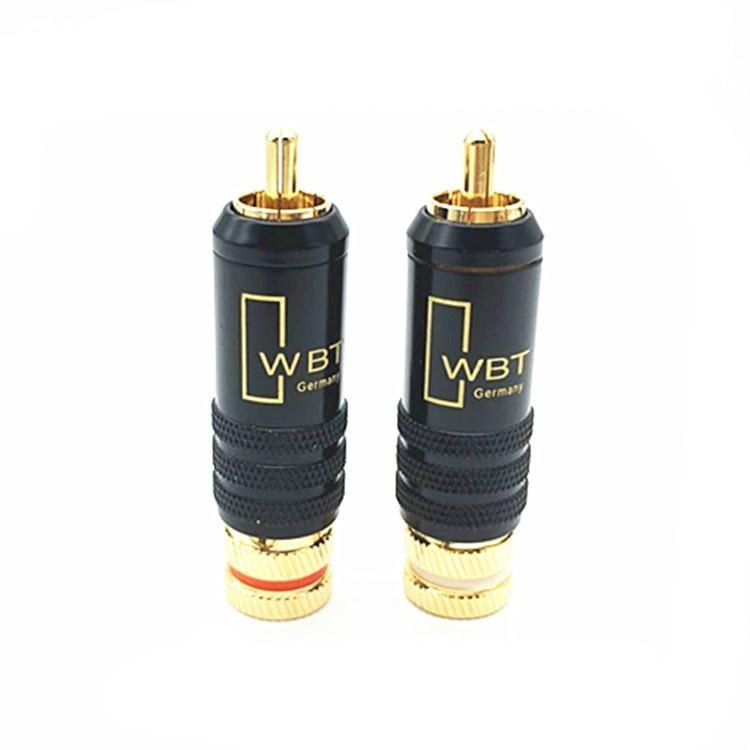 2 個 WBT-0144 RCA 蓮花插頭影音插頭