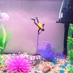氣動魚缸裝飾潛水員尋寶蛙人水族箱魚缸景觀