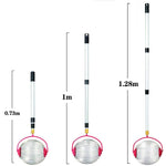 園藝工具堅果收集器水果採摘器核桃採摘器栗子採摘器，伸縮桿+小滾輪，伸縮桿+大滾輪