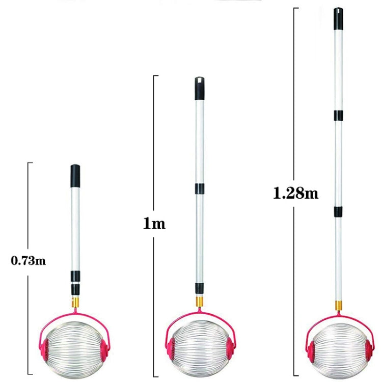 園藝工具堅果收集器水果採摘器核桃採摘器栗子採摘器，伸縮桿+小滾輪，伸縮桿+大滾輪