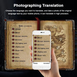便攜式智能語音翻譯器升級版，適用於學習、旅行、商務會議，3合1語音文字照片語言翻譯器