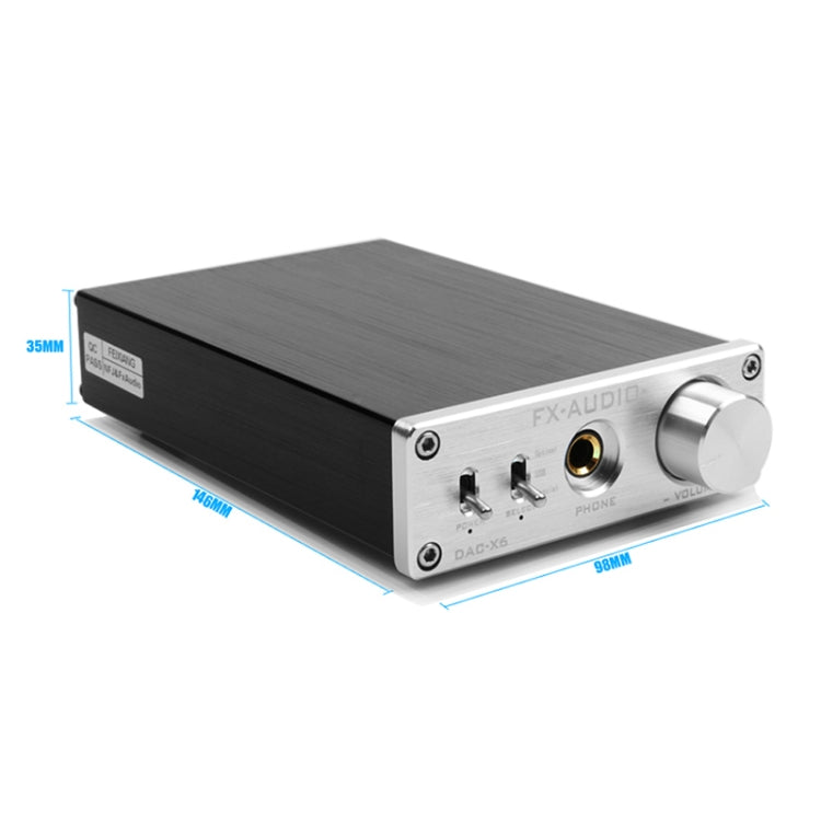 FX-AUDIO DAC-X6 Fever HiFi 光纖同軸 USB 擴大機數位音訊 DAC 解碼器 24BIT/192