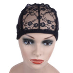 Elastic Hair Net Cap Lace Mesh Bottom Cover Wig Accessories, 56CM Black