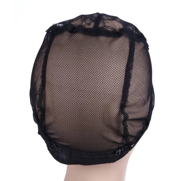 Elastic Hair Net Cap Lace Mesh Bottom Cover Wig Accessories, 56CM Black