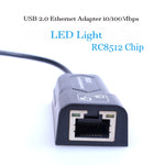USB 轉 RJ45 10/100 Mbps USB 乙太網路轉接卡，USB 2.0 100Mbps