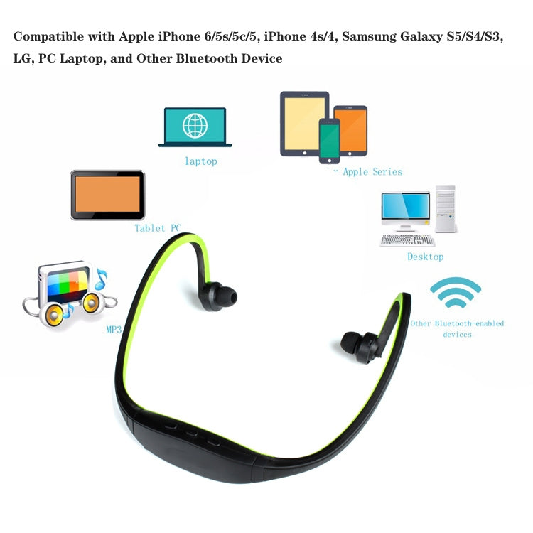 S9 無線運動藍牙耳機 適用於 iPhone 華為 小米手機，支援 TF / SD 卡及麥克風