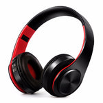 HIFI 立體聲無線藍牙耳機 適用於小米 iPhone 三星平板，附麥克風，支援 SD 卡及 FM