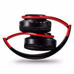 HIFI 立體聲無線藍牙耳機 適用於小米 iPhone 三星平板，附麥克風，支援 SD 卡及 FM