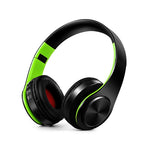 HIFI 立體聲無線藍牙耳機 適用於小米 iPhone 三星平板，附麥克風，支援 SD 卡及 FM